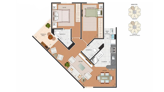 Planta 3 do empreendimento